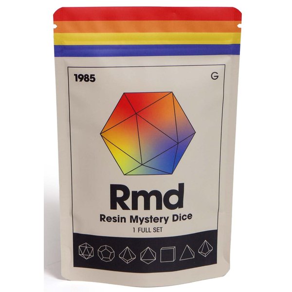 Sharp Edge Dice Set for DND for Dungeons and Dragons Ttrpg Games, Multi-Sided RPG Polyhedral Resin Roleplaying Games | Collectable Dice (Resign Mystery dice)