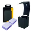 Card Guardian - Semi-Rigid Card Holder Bundle | Premium Deck Box with 100 Semi-Rigid Card Holders (Black)
