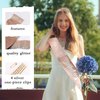 Exacoo Birthday Sash for Women Girls and Birthday Crown Tiaras for Women Birthday Gifts for Women Happy Birthday Decorations Crystal Rhinestone Rose Gold
