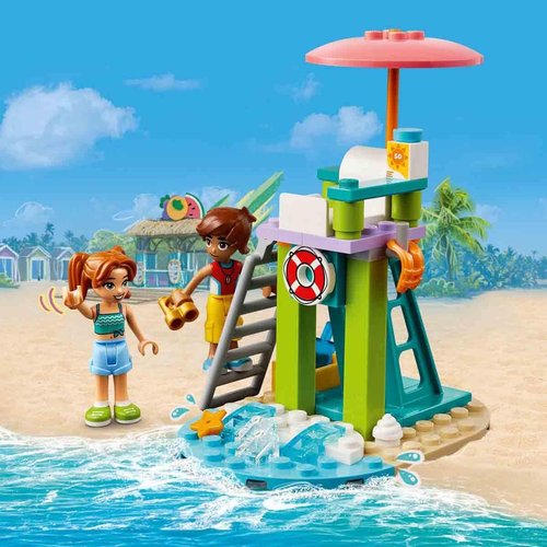 LEGO Friends The Beach Jet-Ski Toy for Children with a Lifeguard - Birthday Gift Idea for Girls and Boys from 5 Years - 2 Mini Dolphin Dolphin 42623