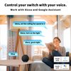 Universal Smart WiFi Ceiling Fan Remote Control Kit, Compatible with Alexa, Google Assistant and Smart Life App, No Hub Required DIMMER