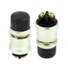 QWORK Engine Start Push Button Switch, 4 Pcs 12V 50A Momentary Start Switch for Car Truck Boat, Black Cap