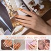 Double Ended Nail Art Brushes, Eptbsdu 5 PCS Nail Design Painting Tools including Nail Fine Liner Brushes and Nail Dotting Pens, Silver