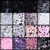 3D Assorted Pink White Black Bows Acrylic Nail Charms, Mix Rose Flower Bowknots Nail Charms Planet Star Butterfly Alloy Nail Gems Charms Round Pearls for Nail Art DIY Accessories