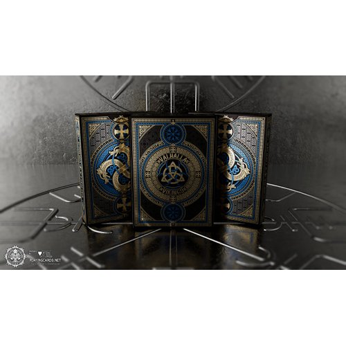Valhalla Vikings Sapphire Playing Cards Standard Deck Poker Size by Gamblers Warehouse