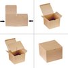 Xxcxpark 30 PCS Brown Kraft Gift Boxes 5x5x3.5, Party Favor Kraft Paper Gift Packaging Box with Lid for DIY Crafting, Cube, Cupcake, Kraft Present Boxes for Birthday, Wedding