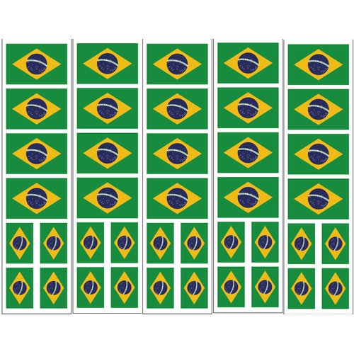 40 Tattoos: Brazil Brasil Flag, Brazilian Party Favors