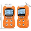 AirRadio Combustible Gas Leak Detector Portable 4 in 1 Gas Detector Rechargeable Natural Gas Tester Alarm O2, CO, H2S, LEL Gas Sensor Tester Analyzer LCD Display