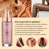 Body Shimmer Oil, Waterproof Long Lasting Moisturizing Bronze Body Luminizer Glow For Face & Body, Liquid Illuminator Body Highlighter 1oz/Jars, Makeup Brush Include (Sparkle Pink #04)