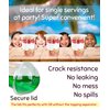 [50 Sets]12 Oz Clear Plastic Parfait Cups with Lids & Inserts, Disposable Dessert Cups Reusable Clear Plastic Cups with Lids Leak Proof & Portable for To Go Dips & Veggies Cereal Yogurt Parfait Fruits