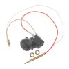 Timsec Outdoor Patio Heater Thermocouple Sensor and Tip Over Switch, with M8 x 1 End Connection Nuts, M6 x 0.75 Thermocouple Head Thread and 2 Screw Nuts, 16.2" Length Wire and 0.25'' Flat Terminal