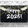 New Years Decorations 2025, Happy New Year Banner Backdrop, Happy 2025 Banner Backdrop for New Years Eve Party Supplies Party Banner Graduation Party Decorations 2025 New Year Decorations 71x43inch