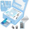 KevKev DIY Lash Extension Kit Lash Clusters 96 Pcs and Lash Glue for Cluster Lashes(Cloudy, D-10-16mix)