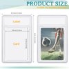 Trading Cards Protector Case Acrylic Clear Baseball Card Holders with Label Position Hard Card Sleeves Small Sturdy Storage Box for Card Standard Collector Sport Game Grade Card Case (2)