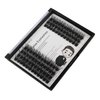 Bodermincer 84 Clusters D Curl Wide Cluster False Eyelash Volume Lashes Natural Eyelashes Set DIY Eyelash Extension 3D Effect Glue Bonded Band Individual Lash Home Eyelash Extension (14MM)