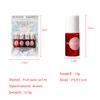 Bekoeen 4PCS Lip Tint Stain Set, Mini Liquid Water Tint,Korean Lip Gloss Moisturizing Natural,Long Lasting Waterproof,Multi-Use Lip and Cheek Tint