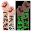 Partywind 265 Styles (30 Sheets) Glow Cars Kids Temporary Tattoos for Boys, Cars Birthday Decorations Party Supplies Favors, Car Tattoo Stickers for Boys Birthday Gifts Games Accessories