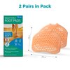 Homergy Metatarsal Foot Pads for Pain Relief - 4 Pack Soft Gel Reusable Breathable Sleeve Pads, Foot Cushions, Forefoot Cushioning Shoe Supports for Women and Men