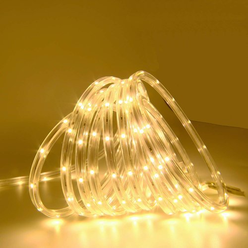 Areful LED Rope Lights, 16.4ft Waterproof Connectable Strip Lighting, 3000K Soft White, Indoor Outdoor Mood Lighting for Home Christmas Holiday Garden Patio Party Decoration