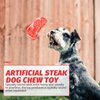 FRCOLOR Pet Steak Toy Pet Chew Toy Teether for Dogs Silent Squeaker Dog Toy Dog Steak Squeaky Dog Chew Bones Dog Chew Toys for Small Dogs Steaks Chew Toy for Dog Bite Pp Cotton Toothbrush