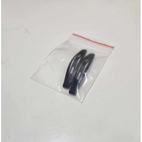 Hair Clips, 2 Pack Black Barrettes Metal Snap Hair Clips