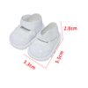 niannyyhouse 20cm Plush Doll Lace Leather Shoes Length 5.5cm 8in Doll Accessories Dress Up (a3)