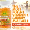 Vitamin C 1000mg Gummies for Adults & Kids – Multivitamin with Zinc & Herbal Extracts for Immune Support & Collagen Support for Skin – Orange Flavor – Gluten Free, Non-GMO, Vegetarian – 45 Gummies