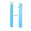 Travel Toothbrush Case Plastic Container Box Breathable Design with Air Hole More Toothbrush Tube for Home Daily Office Business Use (Light Blue)
