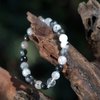 Manifestation Bracelet- Handmade Natural Black Rutile Bracelet - Natural Stone Yoga Bracelet - Gemstone Beaded Stretch Bracelet 8mm - Stone Bracelet