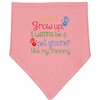 inktastic Pet Groomer Like Mommy Baby Bandana Bib Mauve and Natural 24b47