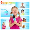 Mini Karaoke Machine,Portable Bluetooth Speaker with 2 Wireless Microphone for Kids Adults with Led Lights,Christmas Birthday Gifts for Girls Ages 4-12 Years Old Support USB/TF/AUX for Home Party,Blue