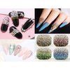 2-Box Massive Beads 8000pcs 6Sizes Nail Art Flatback Glasses Rhinestones Crystal for DIY Project with Tweezers and Picking Pen for Nail Art, Face Art, Manicure (Clear Crystal, 6 Sizes)