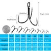 Fishing Treble Hooks Kit, 180pcs Red Treble Hooks Sharp Round Bend High Carbon Steel Fish Hooks Strong Barbed Hooks with Split Rings Stainless Steel for Lures Baits Saltwater Freshwater Fishing