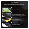 Dickno 4 PCS Car Door Sill Protector, 3D Carbon Fiber Auto Door Entry Edge Guard Protection Trim, Anti-Scratch Threshold Cover Strips, Sill Protection Sticker for Car SUV Truck (Purple)