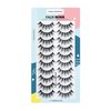 3D Clear Band False EyeLashes Natural Look Cat Eye Wispy Fake lashes Short Supernatural Cross Soft Reusable Lashes 7 Pairs-Happy Heartbeat(No.203)