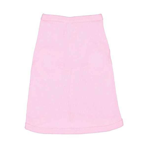 Doggie Skins 100% Combed Ringspun Cotton 1x1 Baby Rib Dog Tank Top, Pink, X-Small