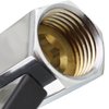 YOO.MEE Shut-Off Brass Ball Valve 1/2'' Standard Connections with Polished Chrome Finish