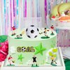 Soccer Cake Topper Decoration, Soccer Ball Soccer Player Cupcake Topper for Soccer Theme Birthday Party Sport Party for Boys