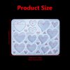 1Pcs Heart Earring Resin Molds Resin Jewelry Molds Heart Silicone Molds Resin Earring Mold for Epoxy Resin Earring Molds DIY Crafts Earrings Pendant Keychain Jewelry Making Casting Molds Women Girls