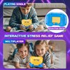 Acvens Handheld Dance Game,4 Mode,999 Level,Sensory Toys,Fast Puzzle Game,ADHD,Pop Fidget Toys for Kids Age 6-12,Birthday Gifts for Girls and Boys (Blue)