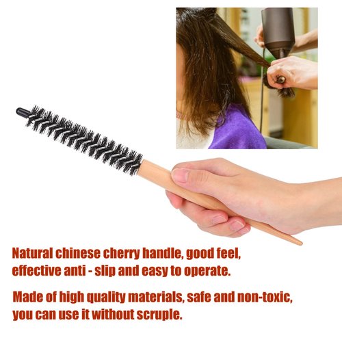 Mini Round Brush Small Round Hair Brush Hairdressing Comb Hair Curler Brush Makeup Comb Teasing Brush 20# for Blow Drying Curly Hair Styling Bangs Lifting Beard Care