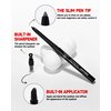 Dark Brown Waterproof Eyeliner Gel Pencil- 2Pcs Smudge Proof Long Lasting 24H Retractable Eyeliner Pen, Matte Cream Eyeliner Waterline, Smoky Makeup Eye Liner Pencils, Built-In Sharpener & Smudger-02