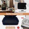 Hard Clipper Case for Barbers, Hair Clippers Travel Case for Hatteker/Oneisal/Wahl 5star/Andis Razor Guard Grooming Kits, Hair Cutting Barber Supplies Holder, Trimmer Organizer Storage Bag (Case Only)