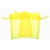 36 Organza Favor Gift Bags - 3"x4" - Yellow