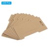 PATIKIL Hair Clip Display Cards, 200 Pack Paper Cardboard Hair Bow Holder Rectangle Hair Barrettes for Jewelry Hair Accessories Display and Organizing, Brown