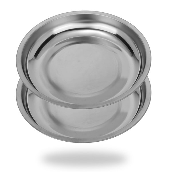 VASTOOLS Magnetic Parts Tray, 6" Round Magnetic Parts Bowl,2-Pack, Stainless Steel,for Screw Socket Pin Tools Nuts Bolts Ferruginous Metal Accessories