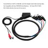 XTPTFABS Female RGB Euro SCART to 4 RGB BNC and 2 RCA Adapter Audio Video Gaming Cable, Use for Sony PVM BVM Series Monitors,JVC Series TM-H1750CG TM-H1950CG Monitor, Neo Geo CD Console etc