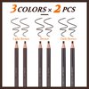 ATOMUS 6pcs Eyebrows Pencil Set Waterproof Eyebrow Tattoo Microblading Pencils Kit Peel-off Brow Pencil Brown Light Brown Dark Brown 3Colors Brow Pencil Set For Marking