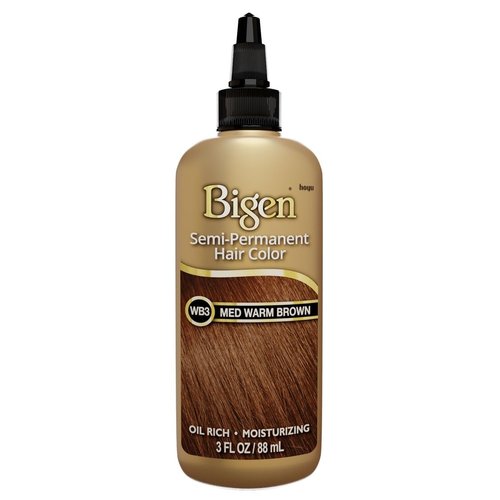 WB3 Medium Warm Brown Bigen Semi Permanent Hair Color (3 Pack)