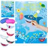 sunny seat Shark Party Game Pin The Teeth on Shark Party Favors Games for Kids Shark Theme Birthday Baby Shower Ocean Party Supplies Classroom Games -36 Teeth